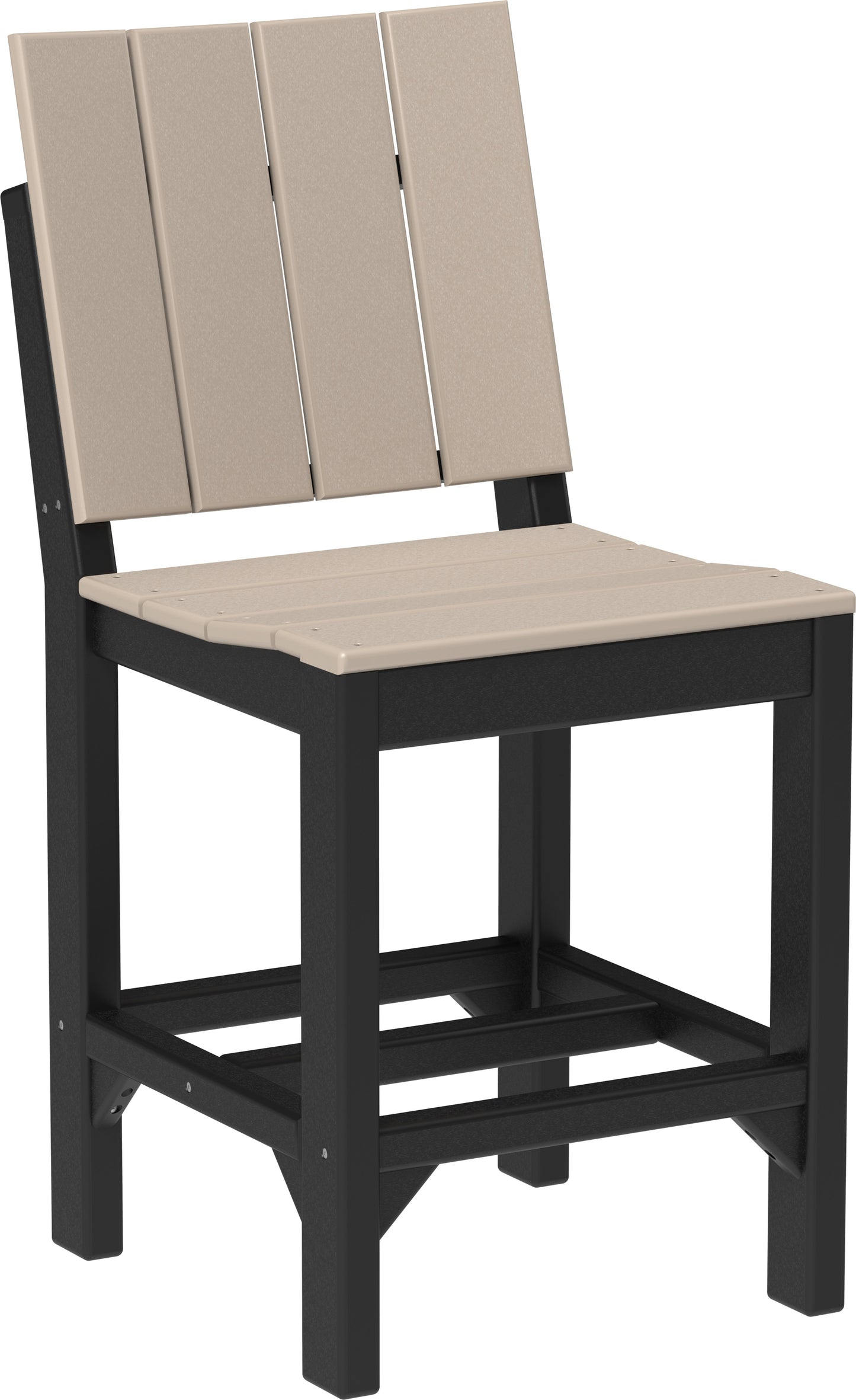 Urban Side Chair Weatherwood & Black / Counter Height