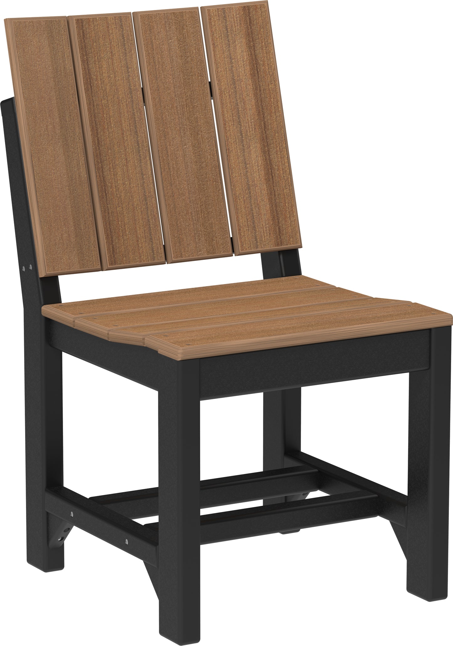 Urban Side Chair Antique Mahogany & Black / Dining Height