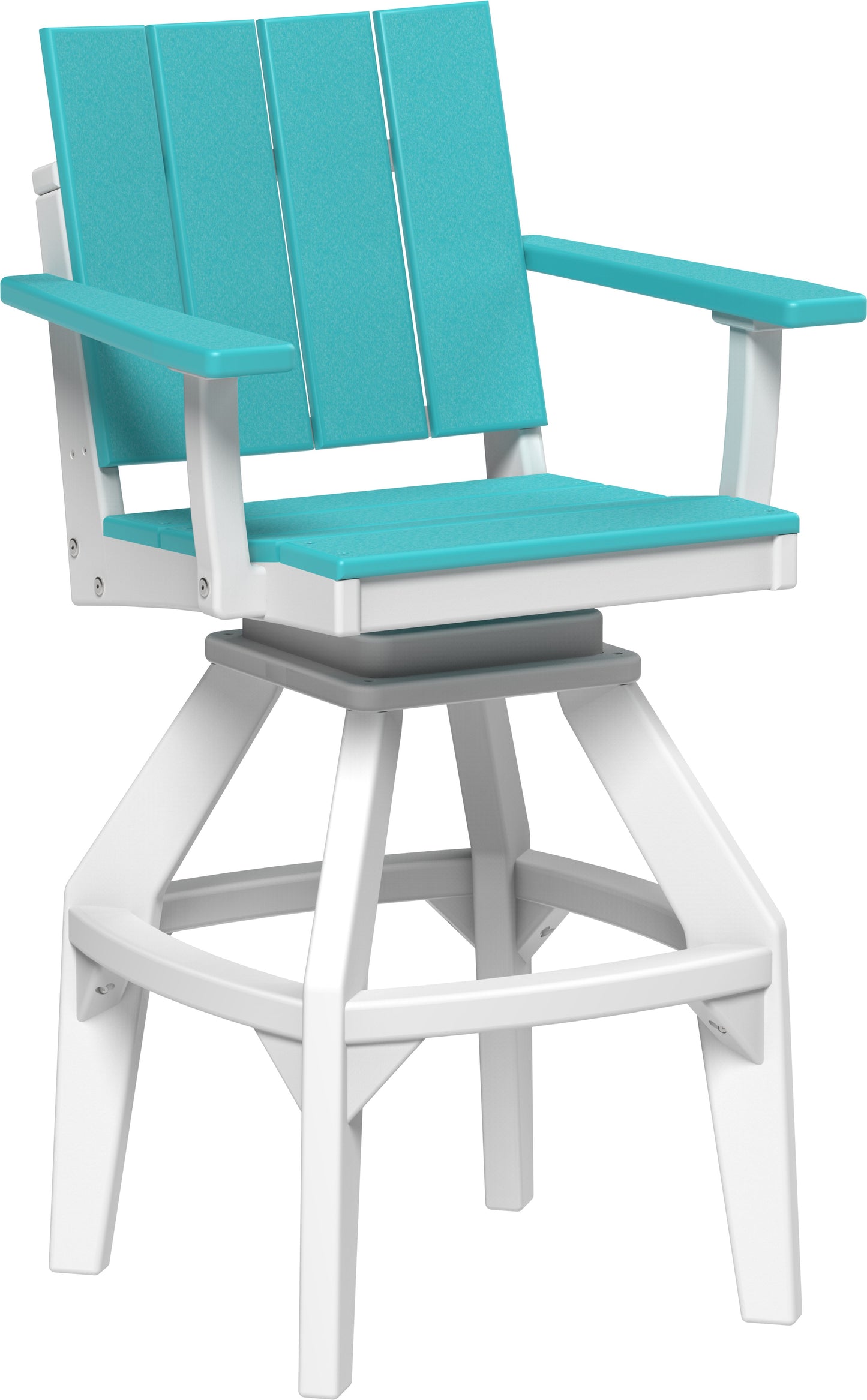 Urban Swivel Chair Aruba Blue & White / Bar Height