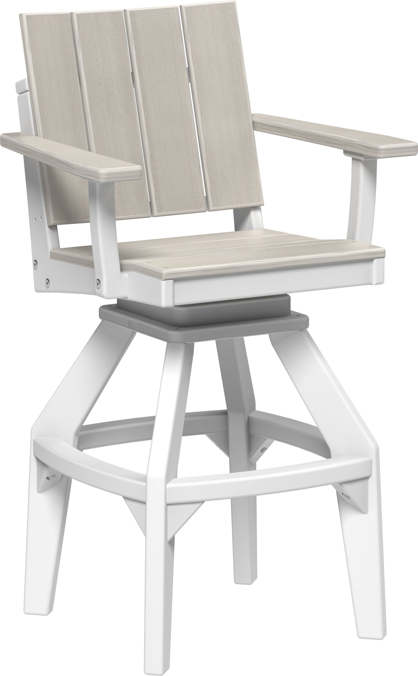 Urban Swivel Chair Birch & White / Bar Height