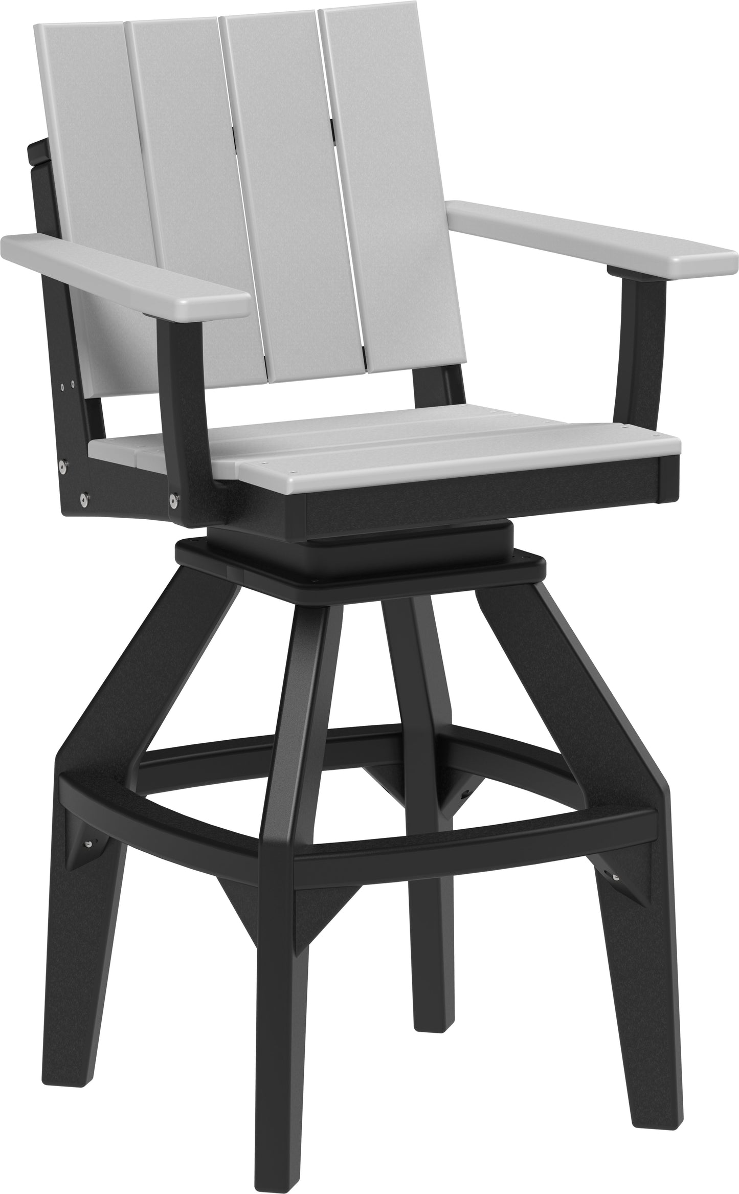 Urban Swivel Chair Dove Gray & Black / Bar Height
