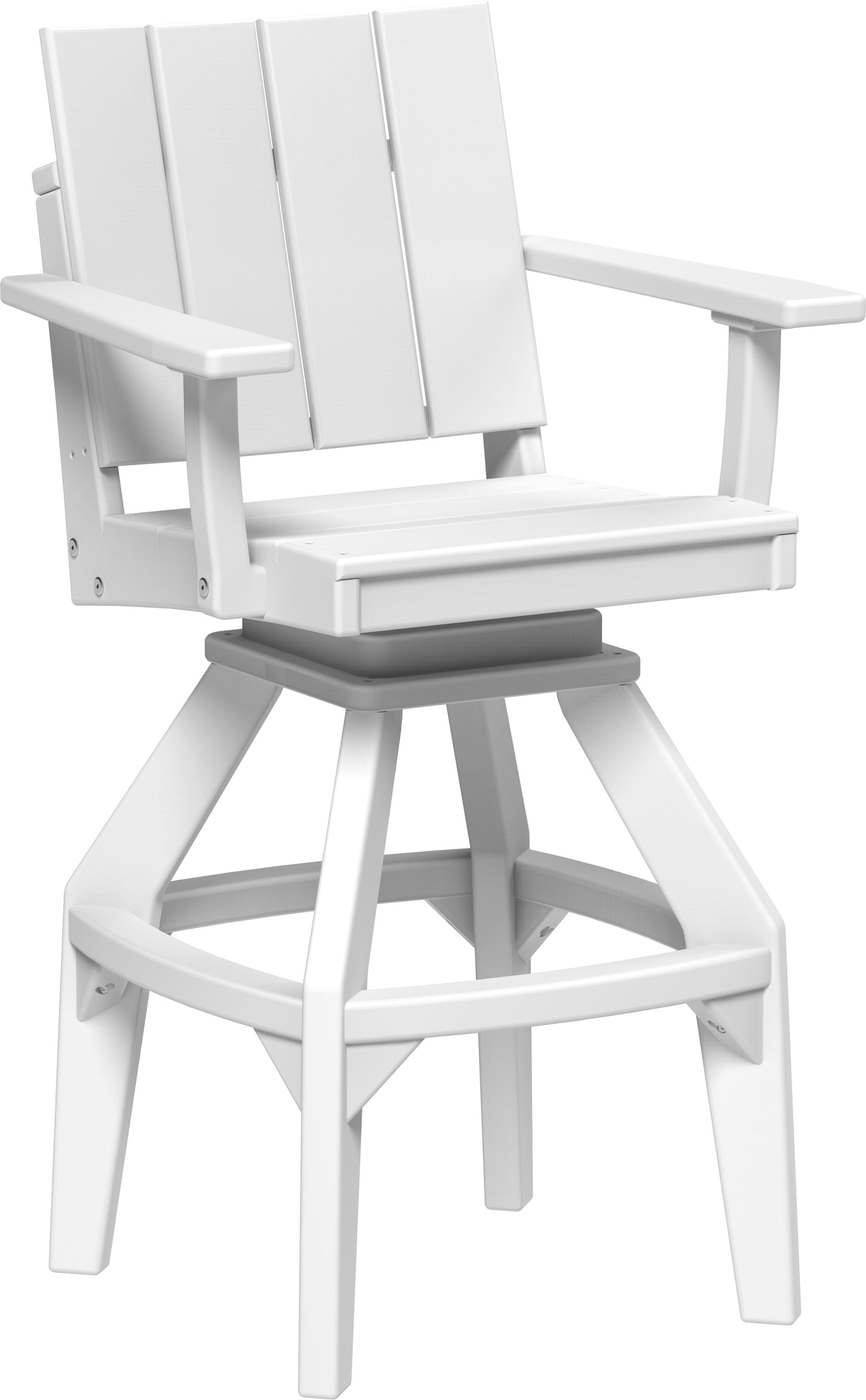 Urban Swivel Chair White / Bar Height