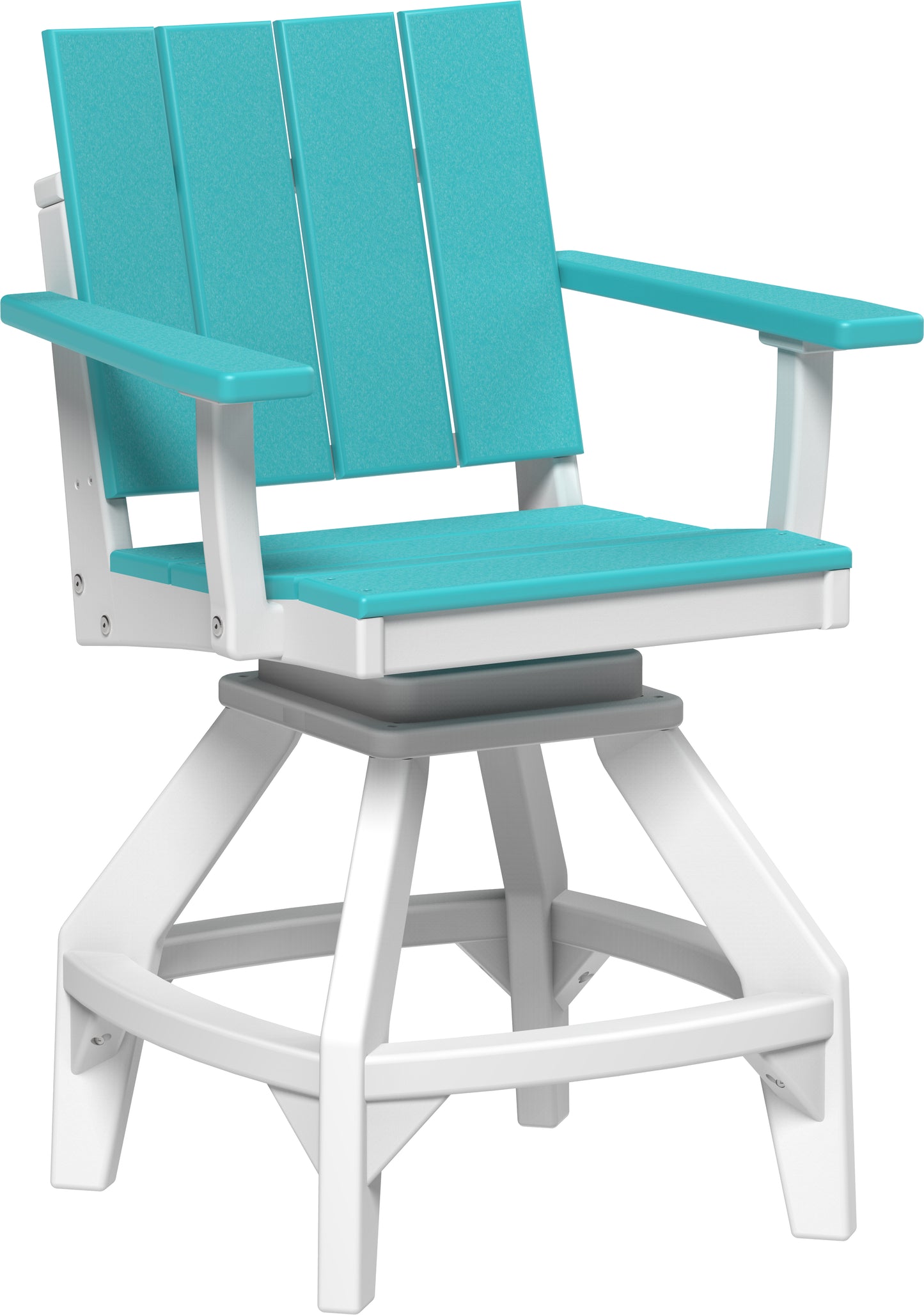Urban Swivel Chair Aruba Blue & White / Counter Height