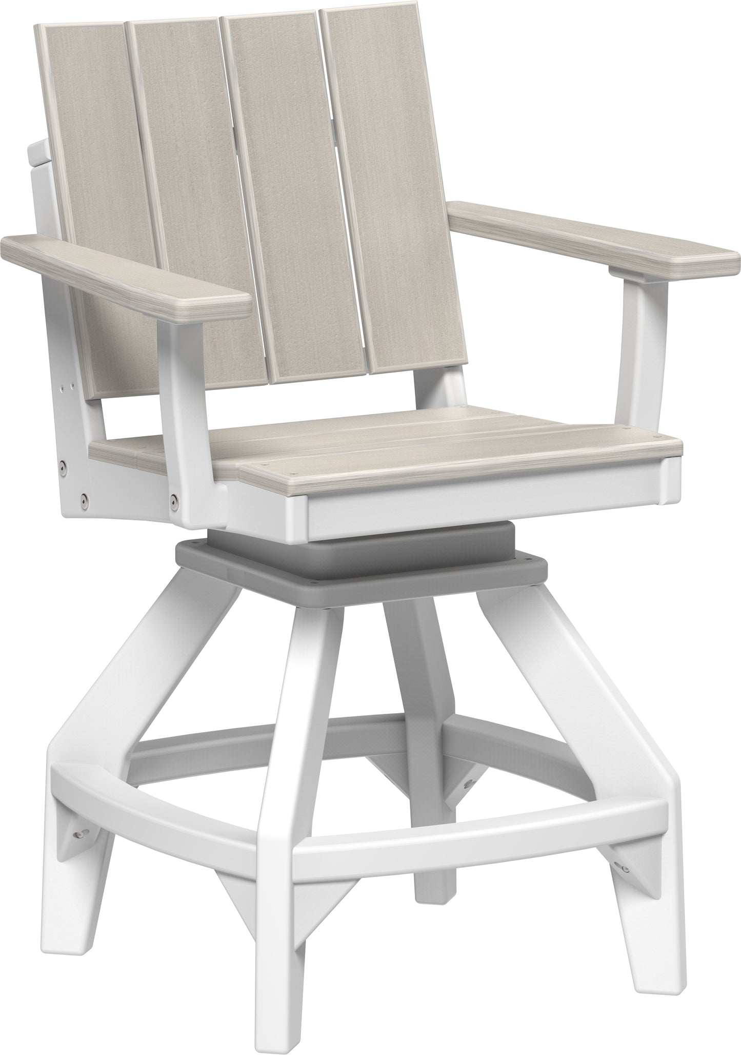 Urban Swivel Chair Birch & White / Counter Height
