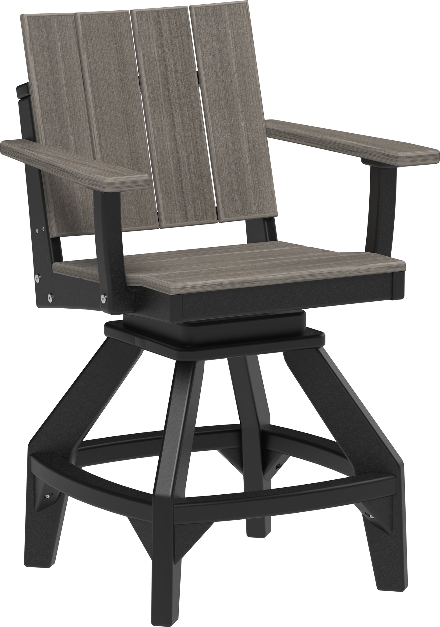 Urban Swivel Chair Coastal Gray & Black / Counter Height