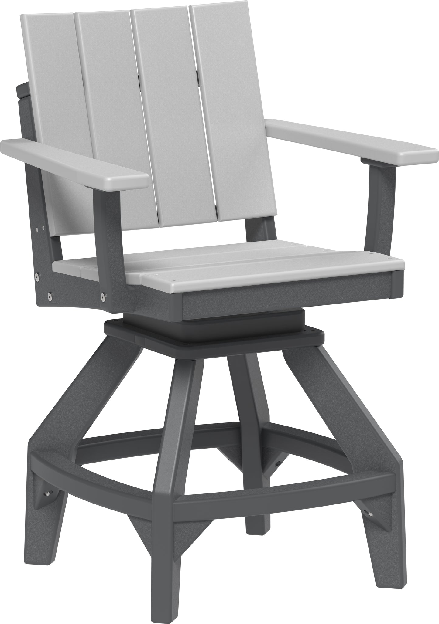 Urban Swivel Chair Dove Gray & Slate / Counter Height