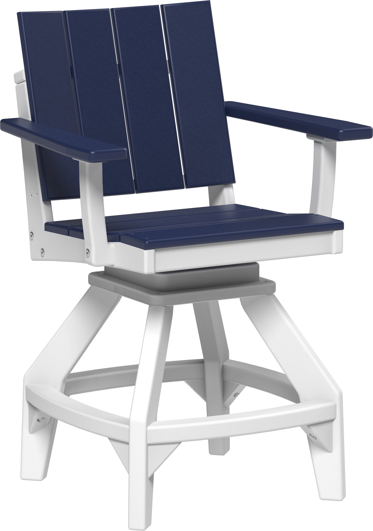 Urban Swivel Chair Patriot Blue & White / Counter Height