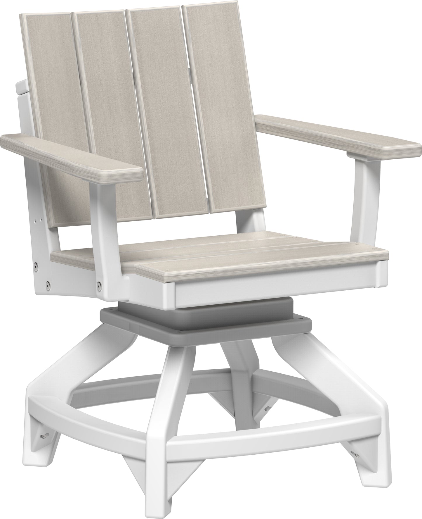 Urban Swivel Chair Birch & White / Dining Height