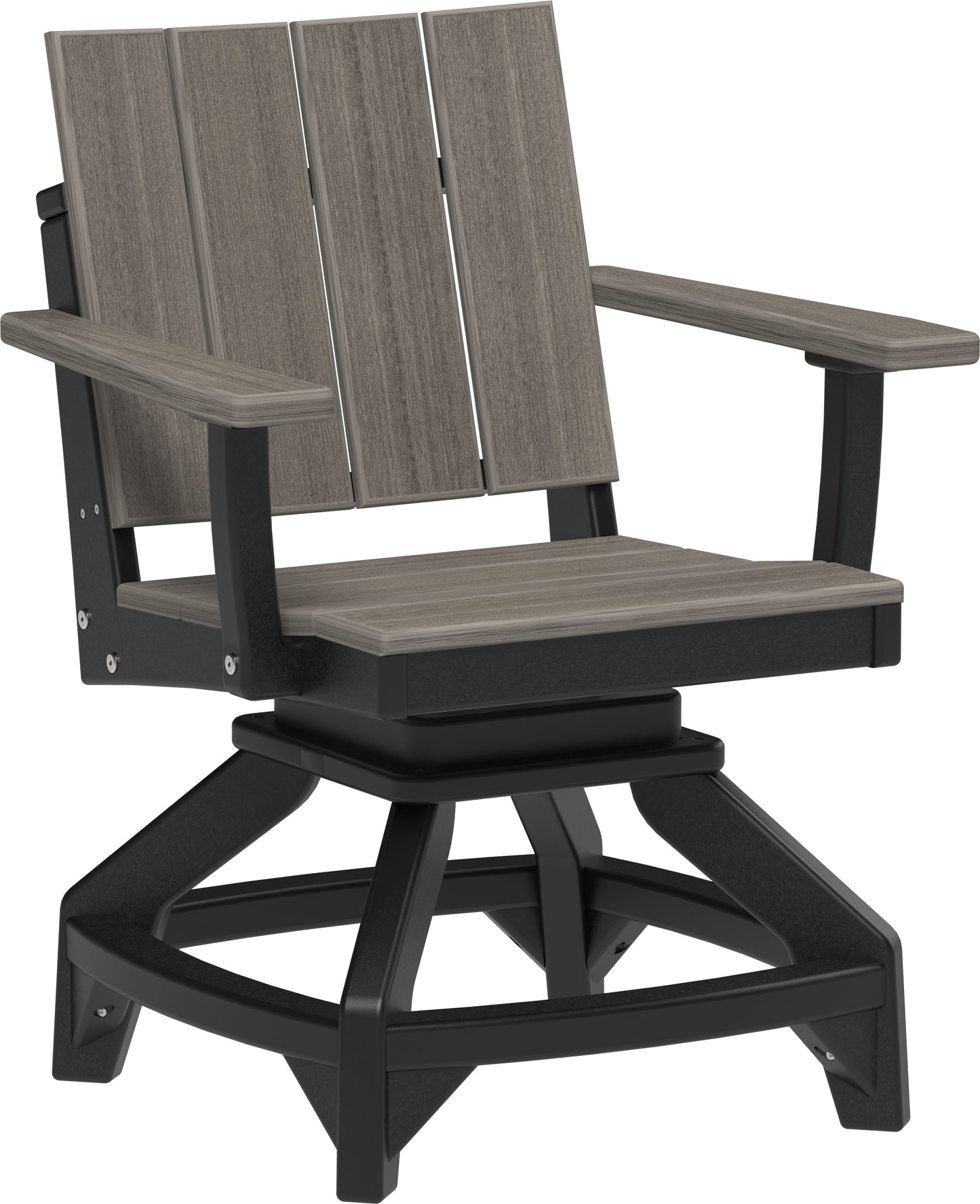 Urban Swivel Chair Coastal Gray & Black / Dining Height