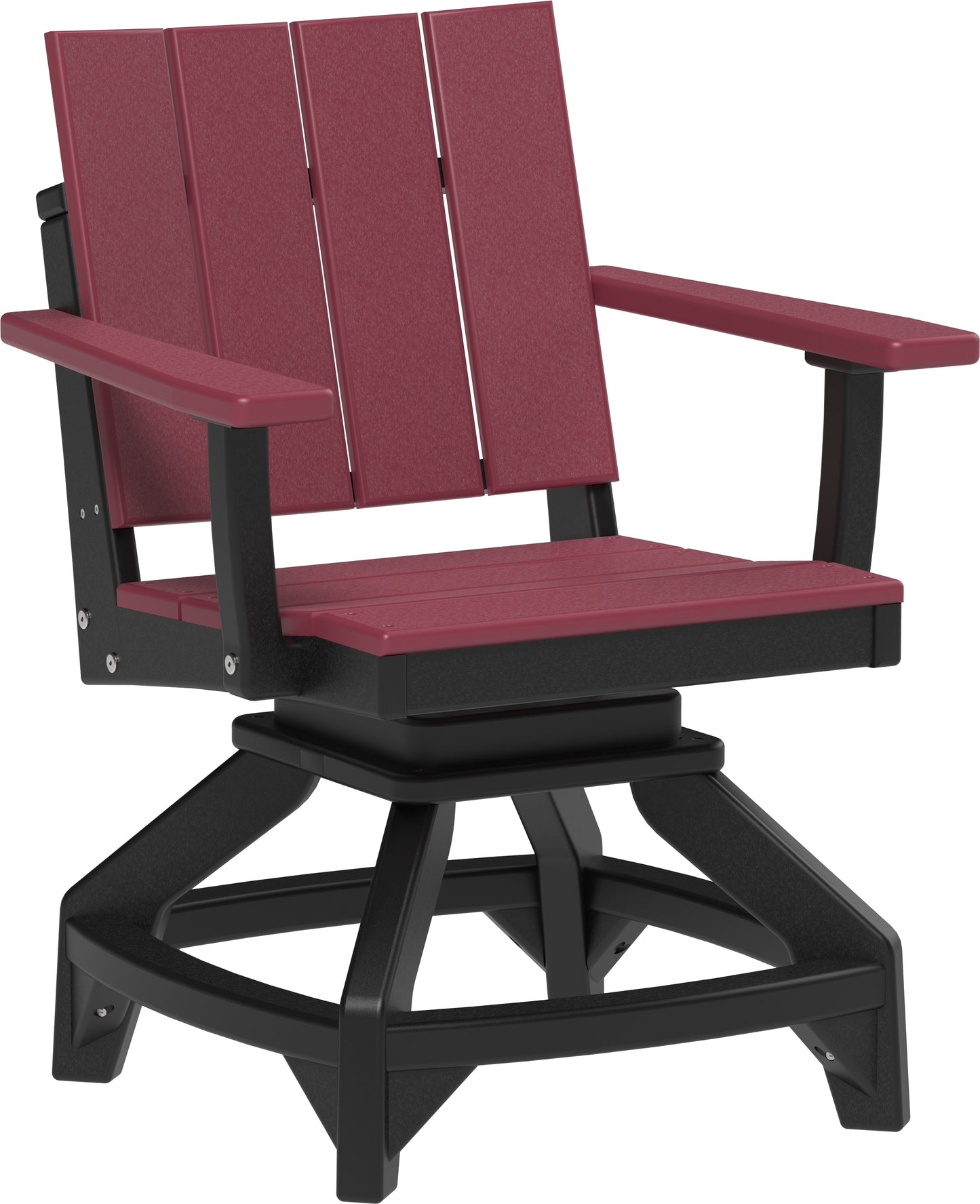 Urban Swivel Chair Cherrywood & Black / Dining Height