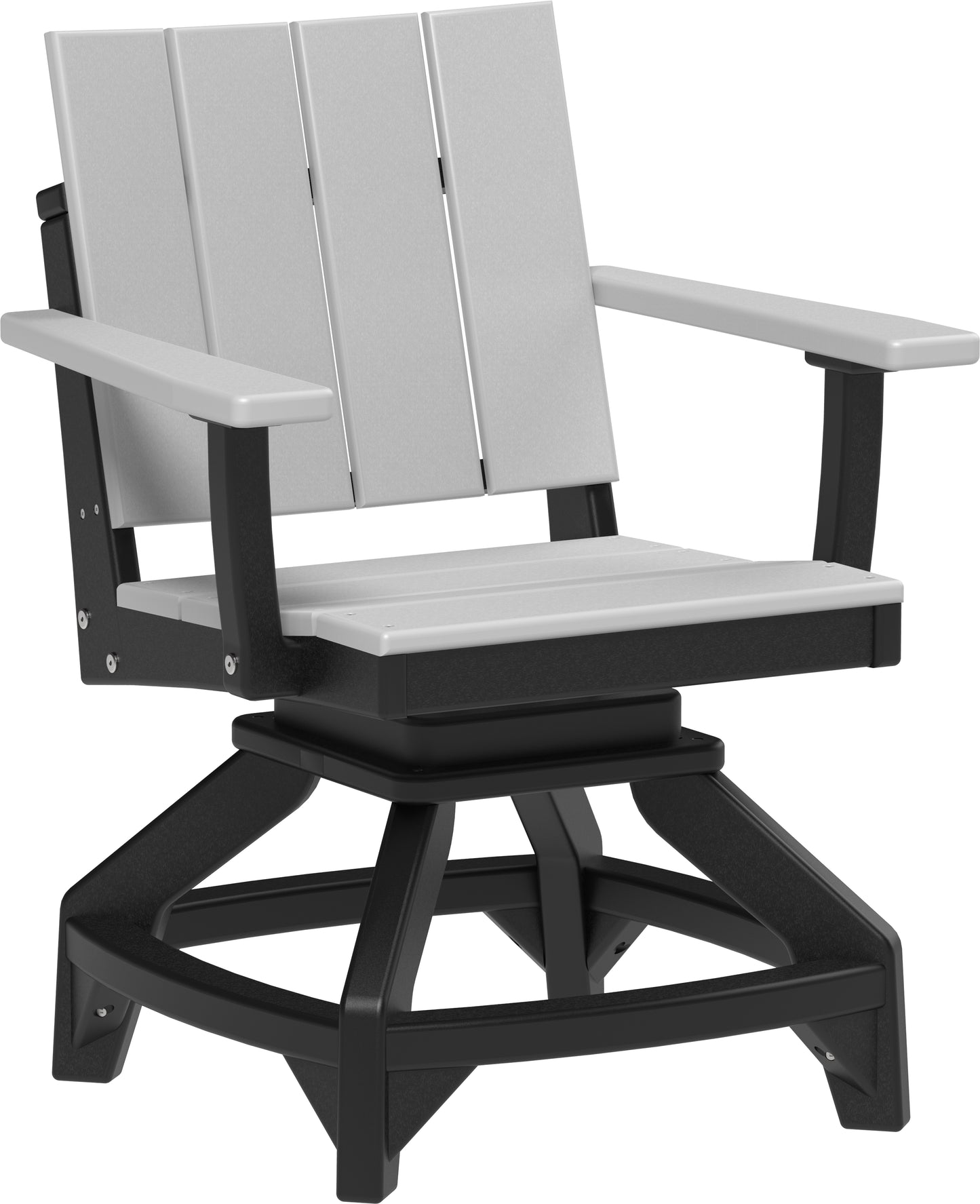 Urban Swivel Chair Dove Gray & Black / Dining Height