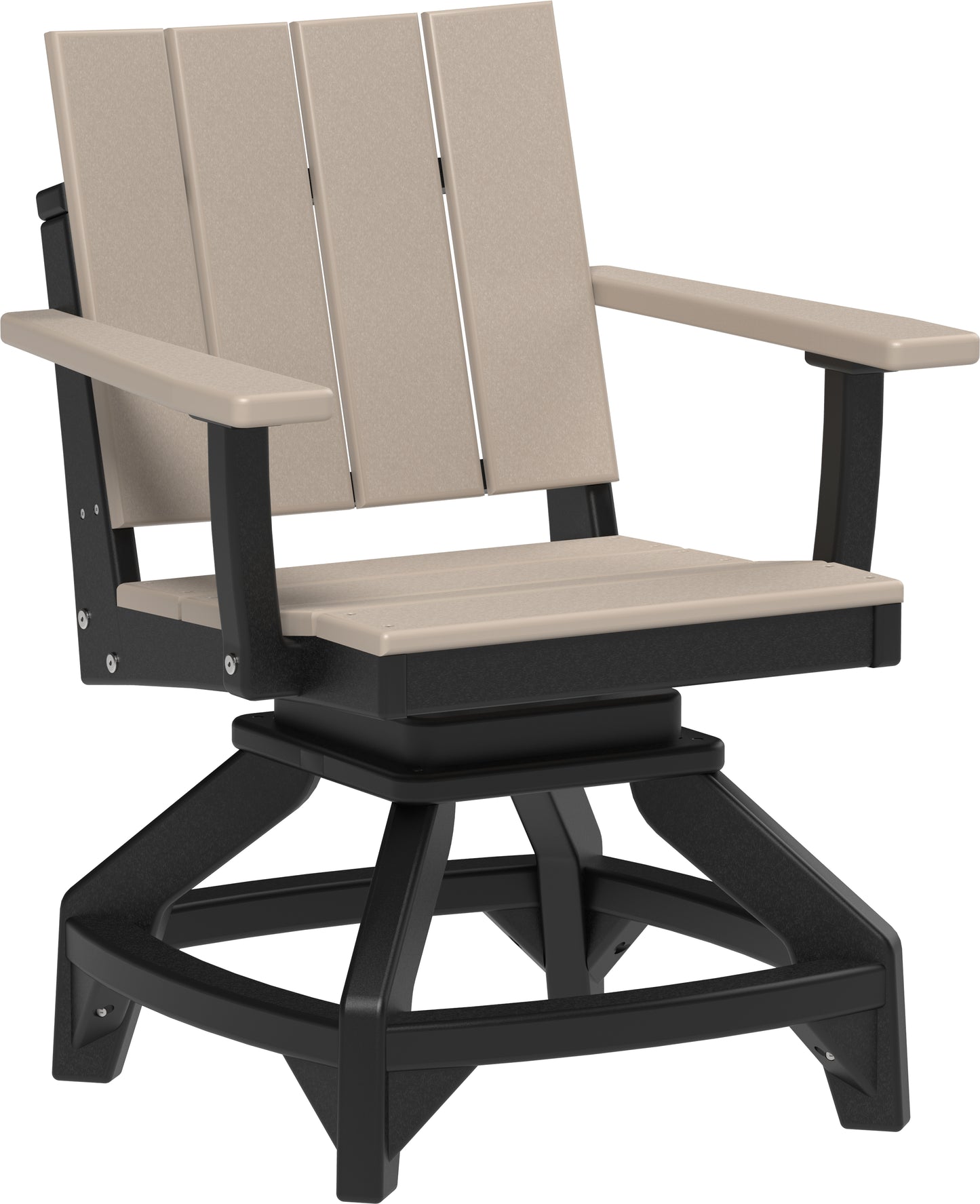 Urban Swivel Chair Weatherwood & Black / Dining Height