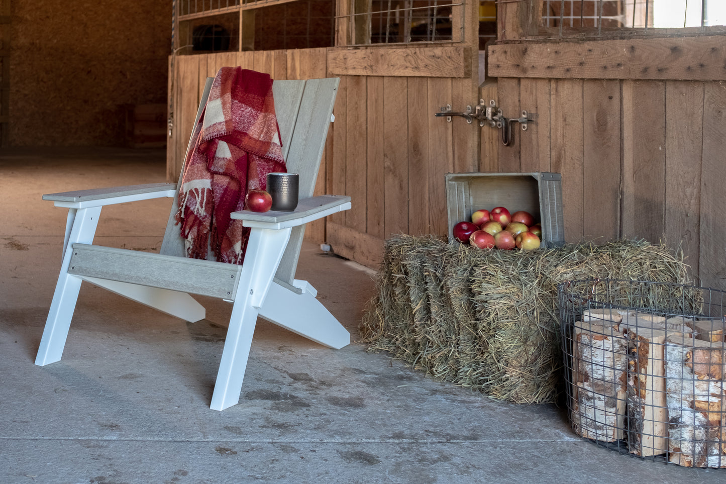 Urban Adirondack Chair Birch & White