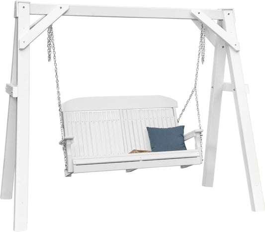 Vinyl A-Frame Swing Stand White