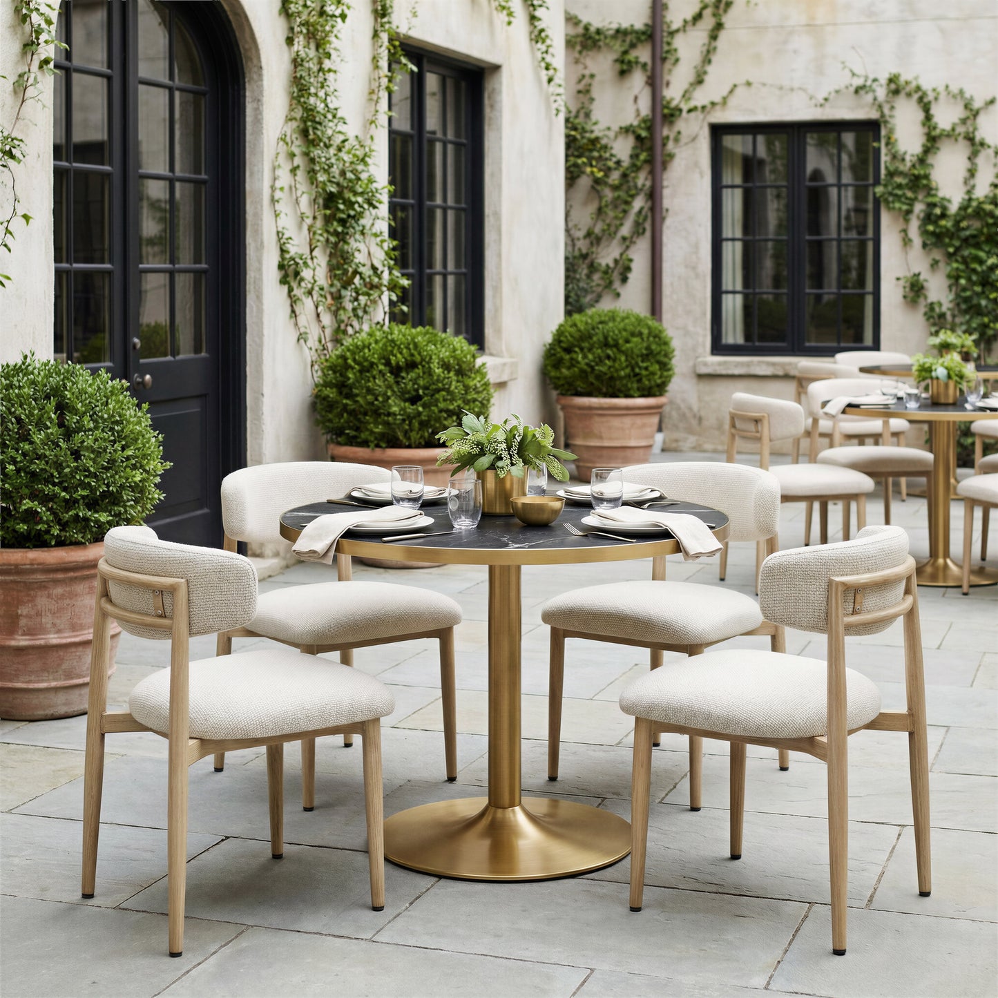 Bege Dining Chair White
