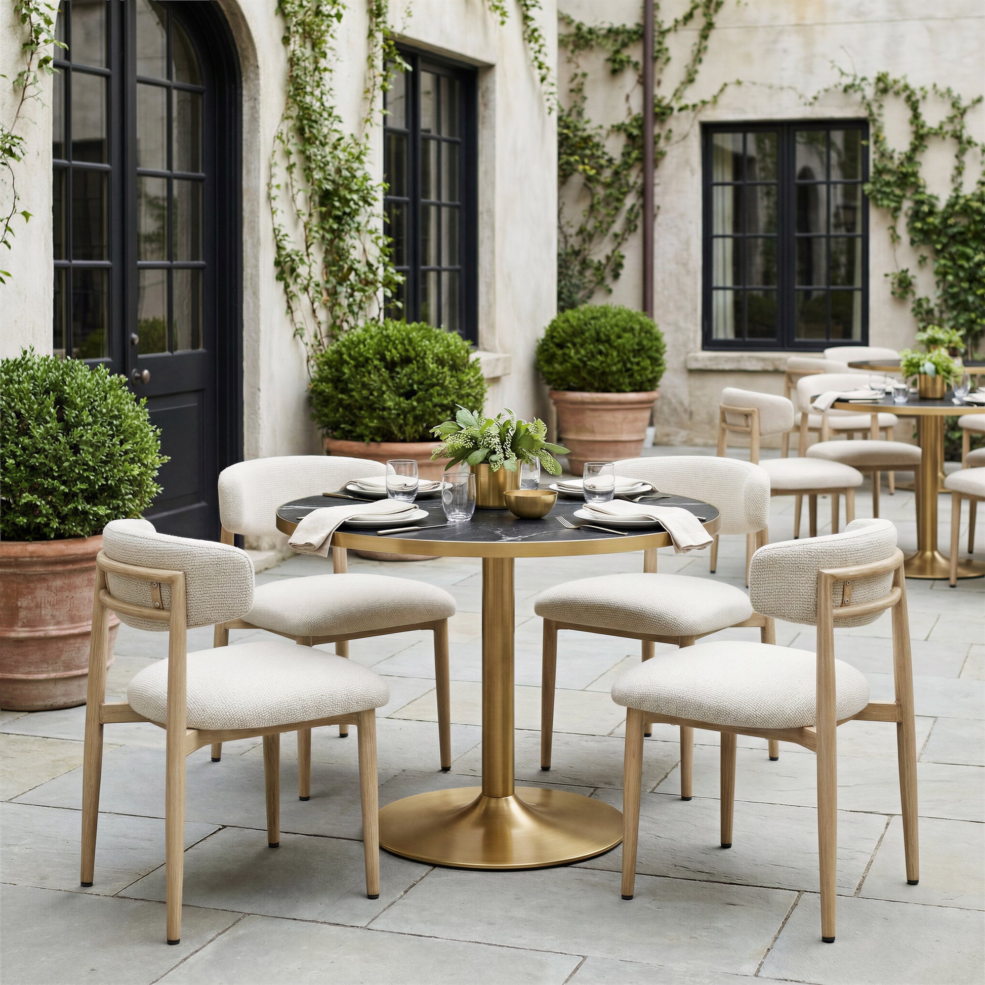Bege Dining Chair White