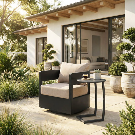Foret Swivel Chair Black