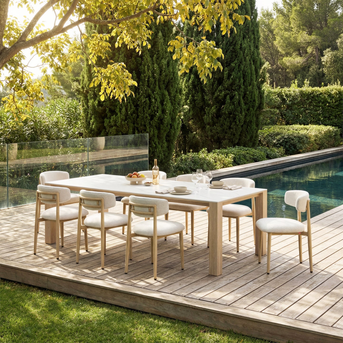 Leilani Rectangular Dining Table White