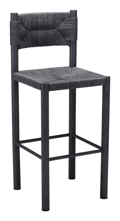 Iska Barstool (Set of 2) - Black