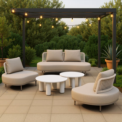 Ola Coffee Table Set (2-Piece) White