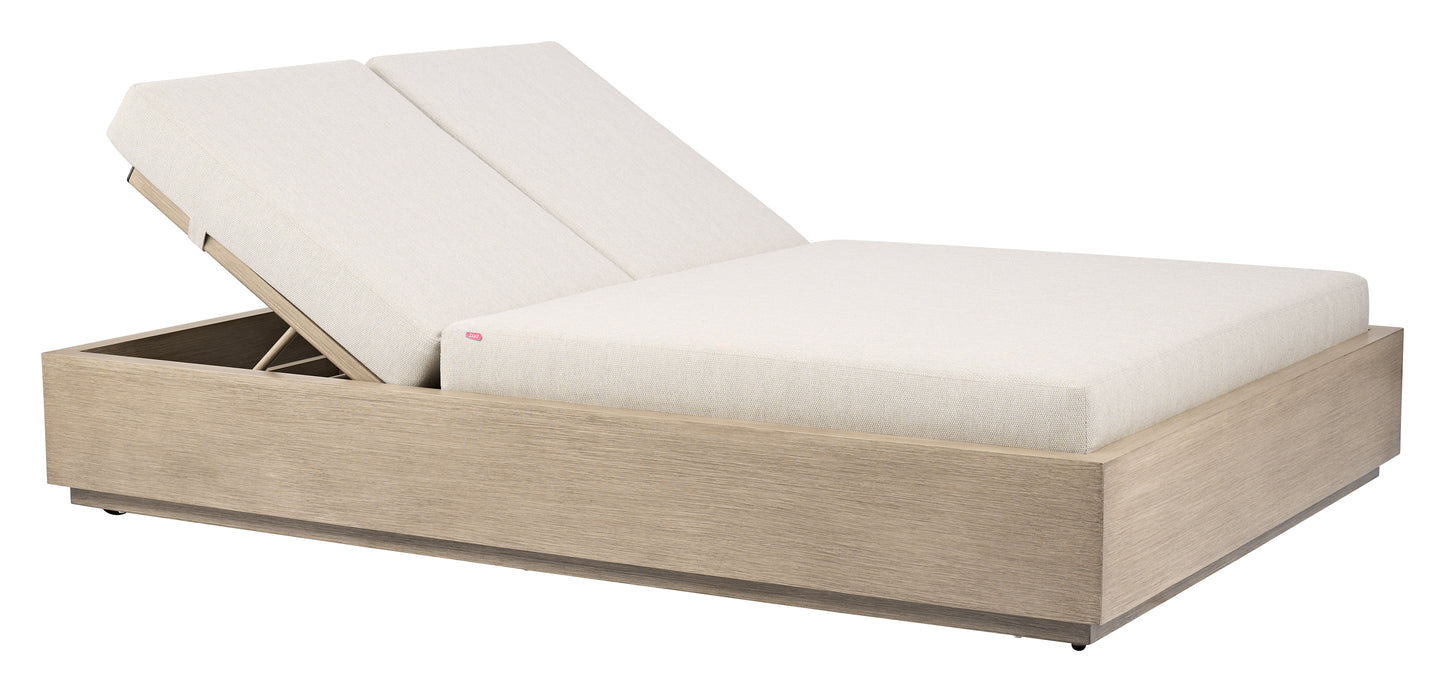 Varadero Beach Double Chaise Gray