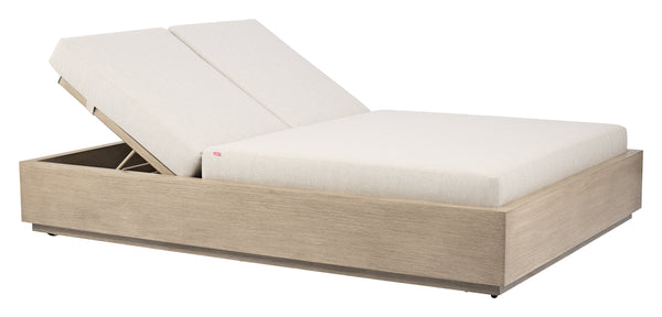 Varadero Beach Double Chaise Gray