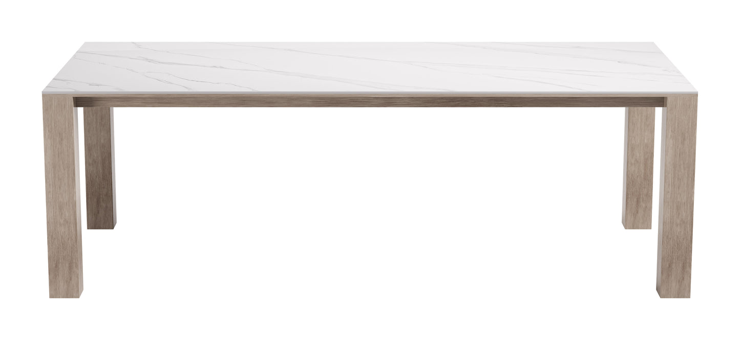 Leilani Rectangular Dining Table White