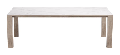 Leilani Rectangular Dining Table White