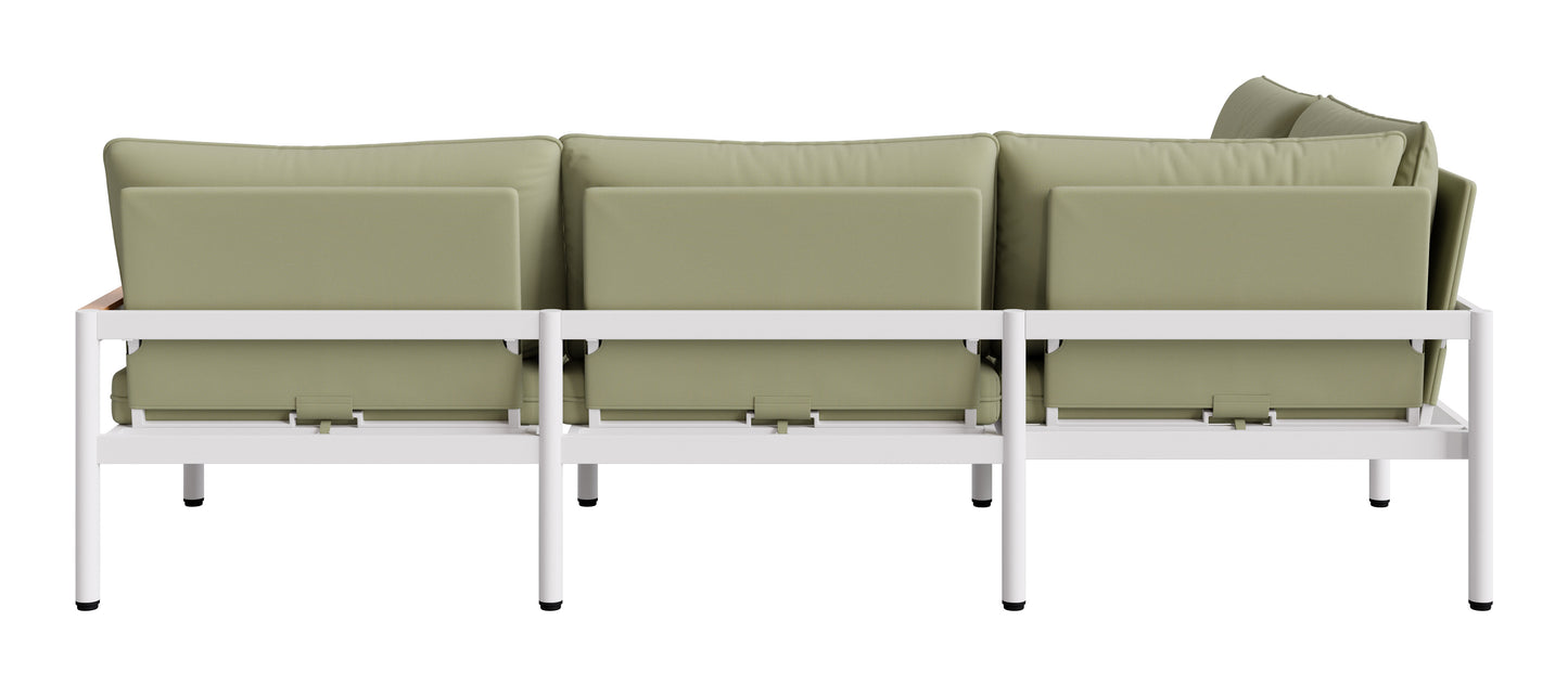 Lychee Modular Sectional Green