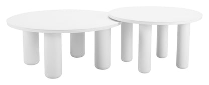Ola Coffee Table Set (2-Piece) White