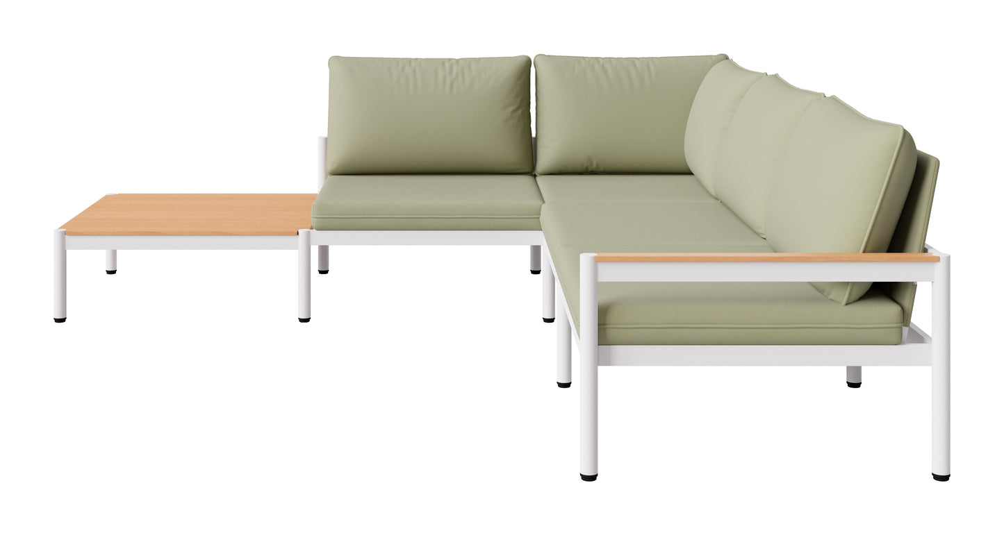 Lychee Modular Sectional Green