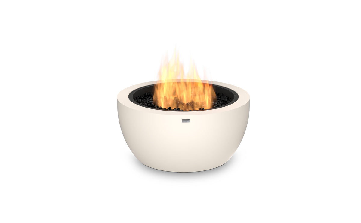 EcoSmart Fire Pod 30 Fire Pit in Bone, gas burner