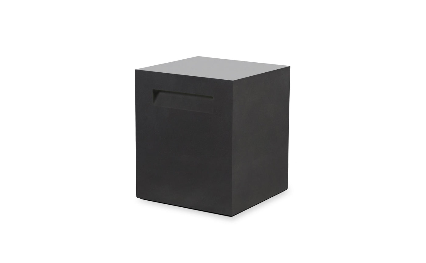 EcoSmart Fire Tank Concrete Stool - Graphite