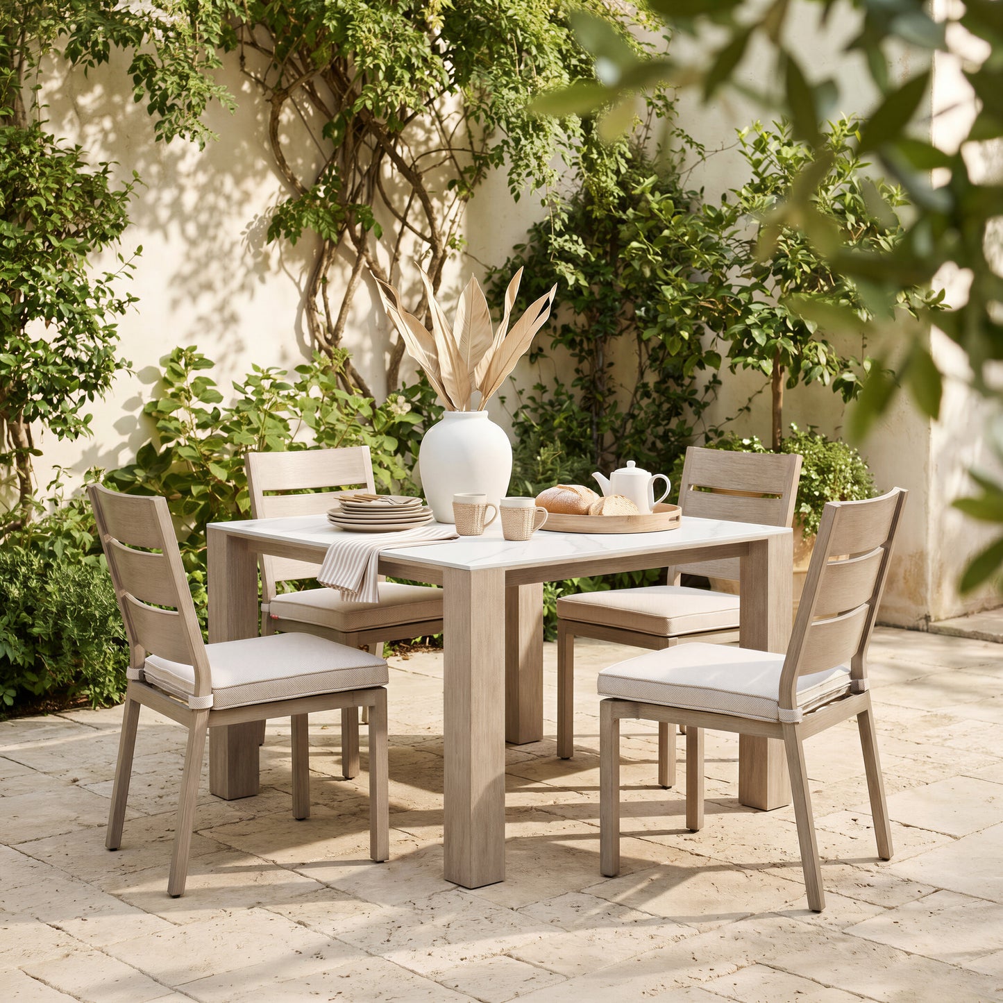 Reefline Armless Dining Chair (Set of 2) Gray