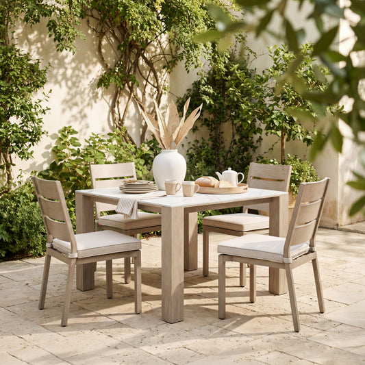 Reefline Armless Dining Chair (Set of 2) Gray