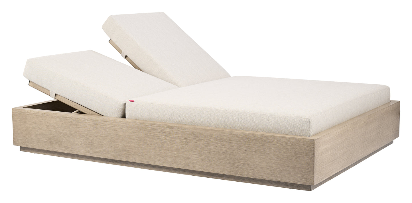Varadero Beach Double Chaise Gray