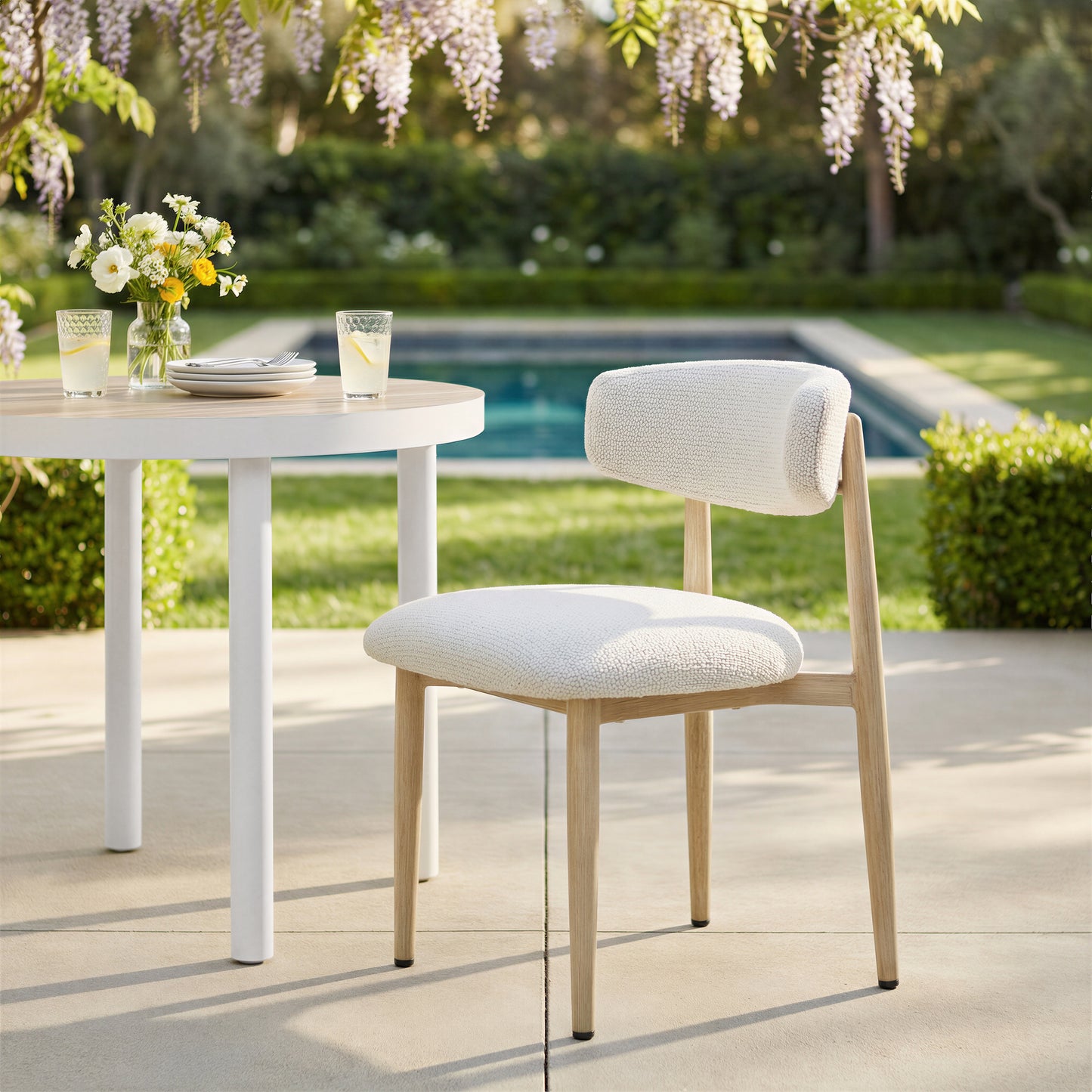 Bege Dining Chair White