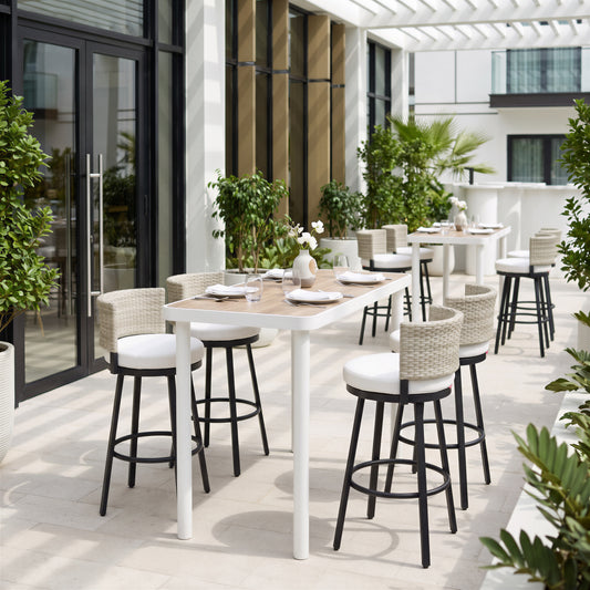 Midnight Wave Barstool White