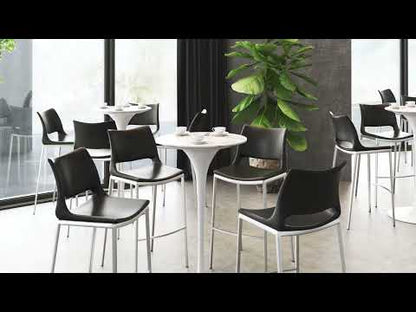 Ace Barstool (Set of 2) - Black & Silver video