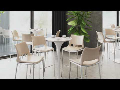 Ace Barstool (Set of 2) - Light Pink & Silver video
