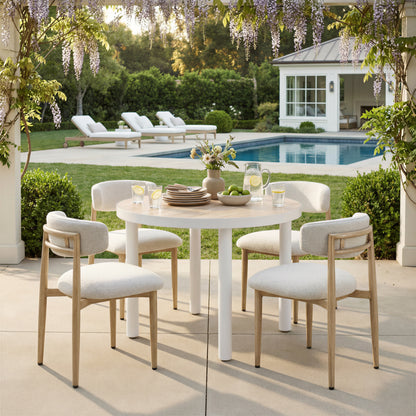 Bege Dining Chair White