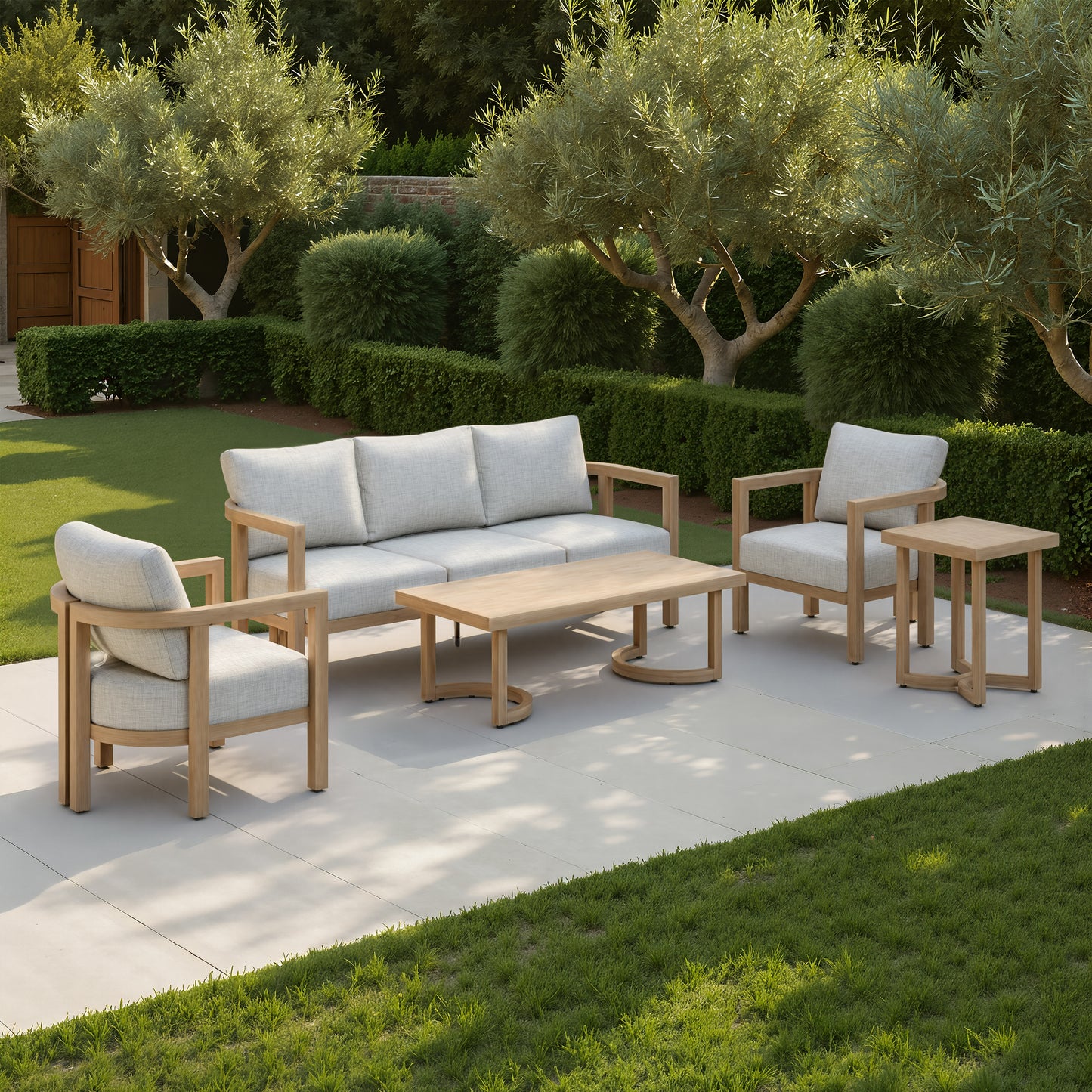 Leto Armchair Gray